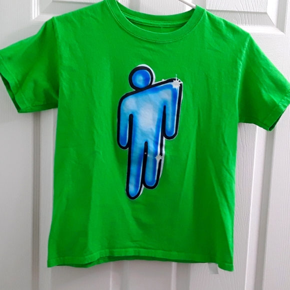 Billie Eilish Tops - Billie Eilish Blosh Grafiti Crop Tee